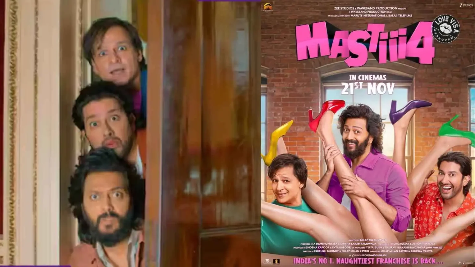 Mastiii 4 Explodes in Theatres: Ritesh–Vivek–Aftab Return With Wild Chaos & Shocking Reviews 89 Masti 4 Movie Review Twitter Reactions Rites Deshmukh Vivek Oberoi Aftab