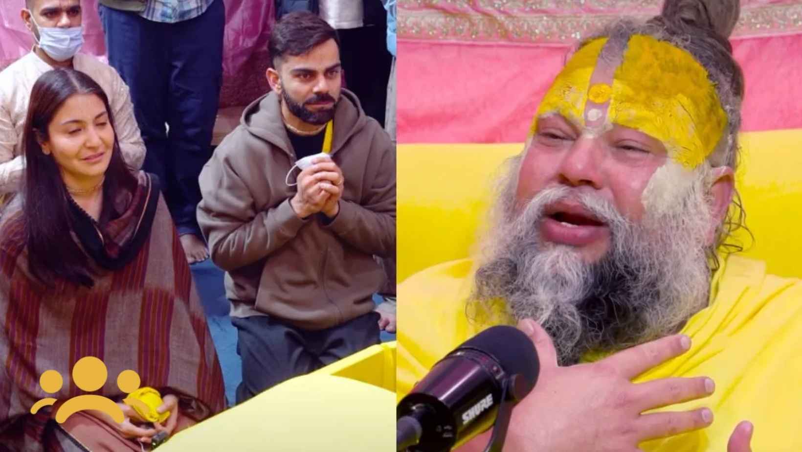 Virat KohliâAnushka Sharma Visit Premanand Maharaj Again; Video of Spiritual Meet Viral 80 Virat Anushka Visit Premanand Maharaj Vrindavan Video Viral